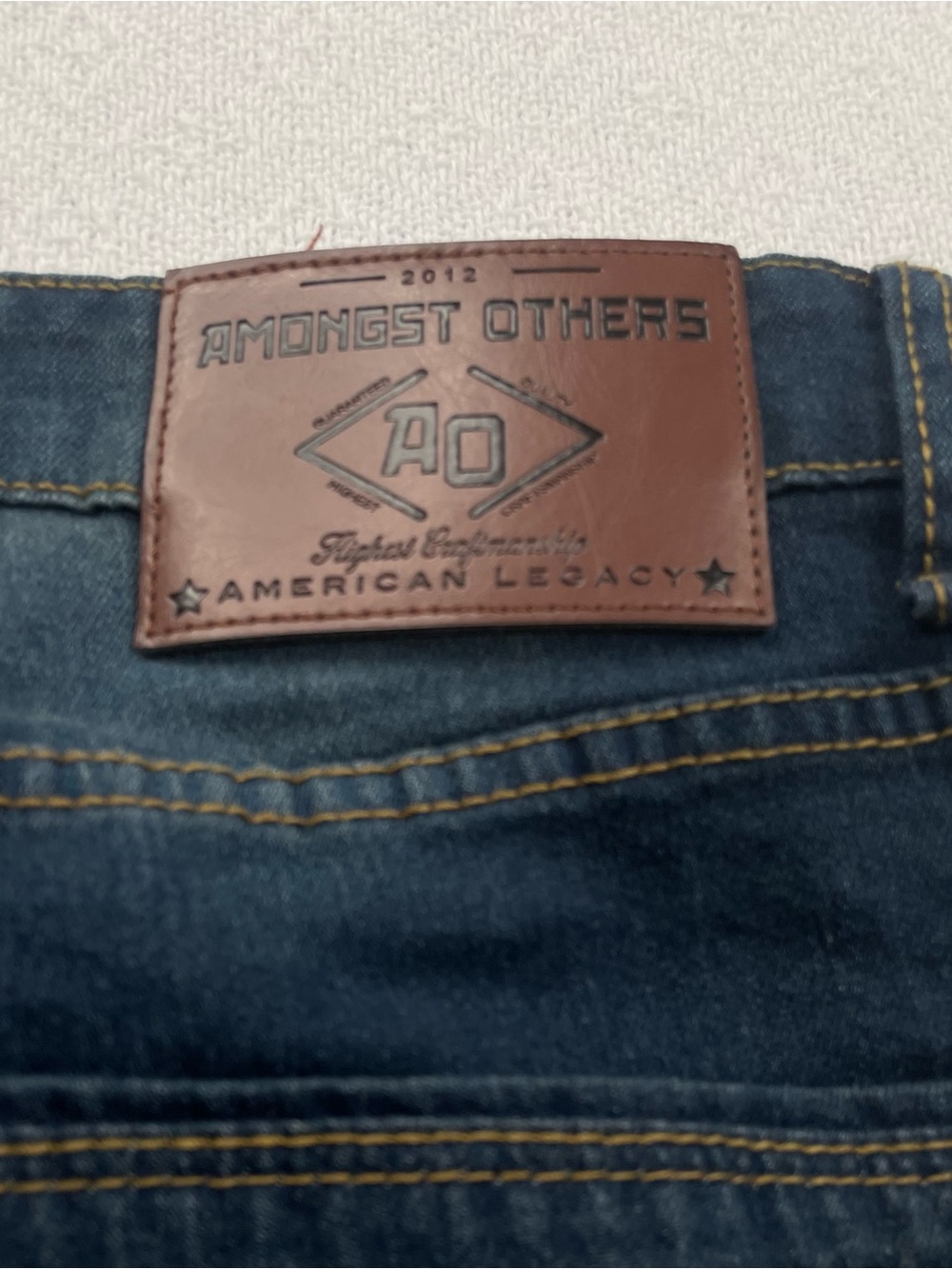 Amongst Other- Men's Dark Blue Bootcut Jeans - Casual Everyday Fit Size W30 L30 - Picture 9 of 12